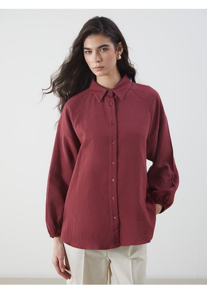 Yeni Sezon Oversize Muslin Kadin Gomlek - S5MU21Z8