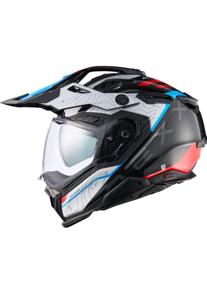 X.wed 3 Furka Karbon Kırmızı-Mavi Kask modelleri