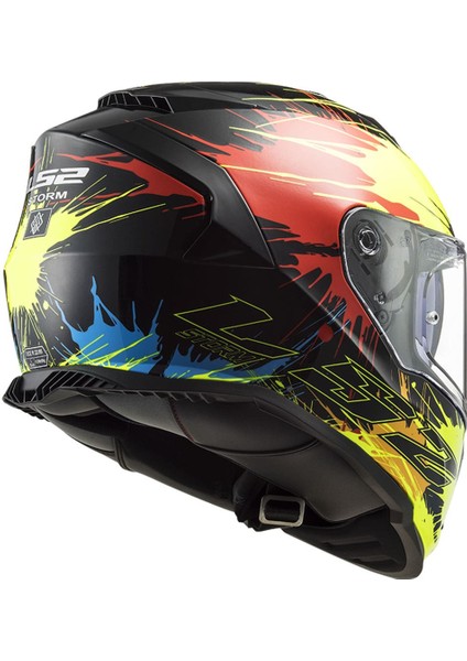 Storm 2 Drop Siyah-Sarı-Kırmızı Kask modelleri