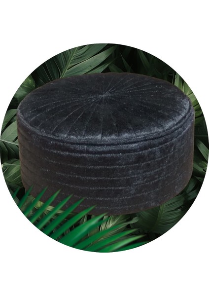 Siyah Takke,takke,fes,sarıklık Takke,kumaş Takke, T056