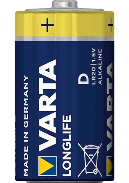 Longlife Alkaline D Büyük Boy Pil 1.5 V 2 Adet modelleri