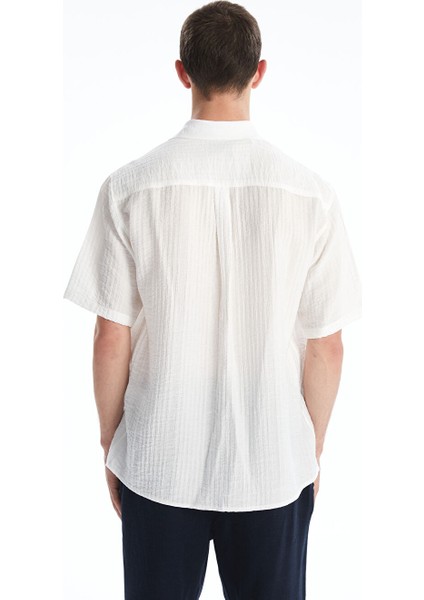 Yeni Sezon Regular Fit Kisa Kollu Erkek Gomlek - S5HA98Z8