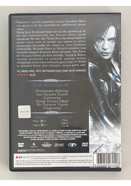 Underworld Evolution DVD (Orjnal Dönem Baskı Dvd)