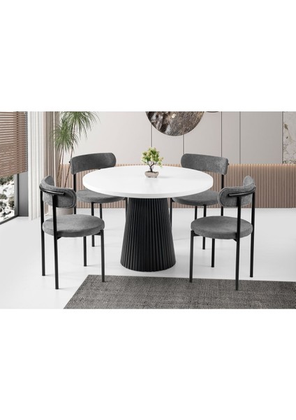 Milas Natural Ahşap Bohem Yemek Masası 100X100 modelleri