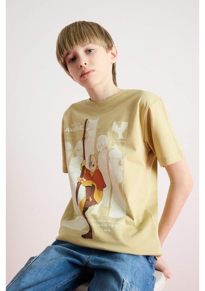 Yeni Sezon Erkek Çocuk Avatar The Last Airbender Bisiklet Yaka Kısa Kollu Tişört