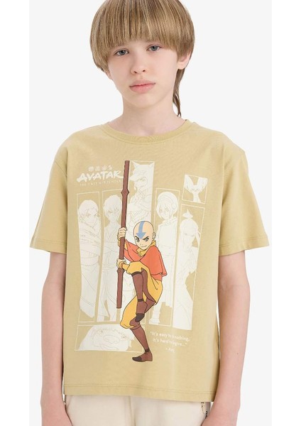 Yeni Sezon Erkek Çocuk Avatar The Last Airbender Bisiklet Yaka Kısa Kollu Tişört