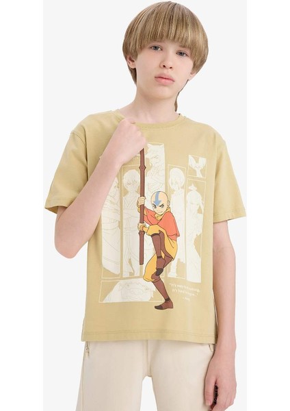 Yeni Sezon Erkek Çocuk Avatar The Last Airbender Bisiklet Yaka Kısa Kollu Tişört