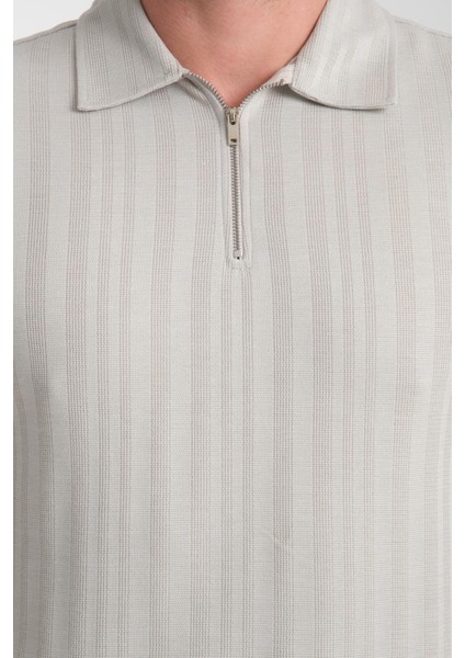 %100 Pamuk Erkek Fermuar Detaylı T-Shirt - Soft ve Basic Günlük Kullanım modelleri