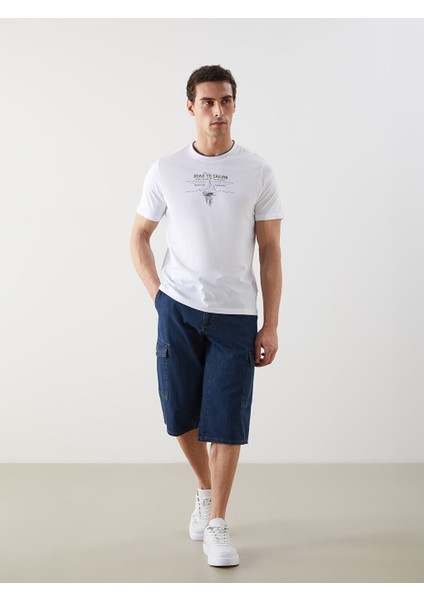 Yeni Sezon Standart Kalip Erkek Jean Sort - S5KD48Z8