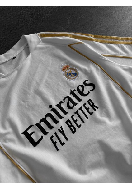 Real Madrid Gold Şeritli Premıumtaraftar T-Shırt indirimleri