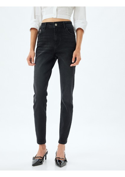 Yeni Sezon Yüksek Bel Kot Pantolon Dar Paça Push Up - Skinny Push Up Fit Jean