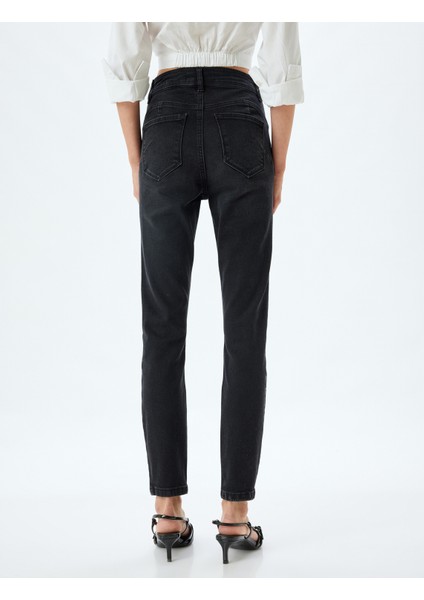 Yeni Sezon Yüksek Bel Kot Pantolon Dar Paça Push Up - Skinny Push Up Fit Jean