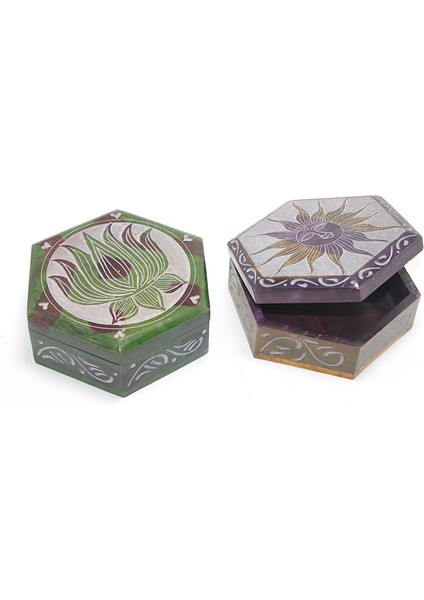 Obsidian Taşı Kutu Model 5