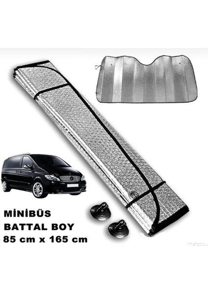 Oto Ön Cam Güneşlik Metalize Jumbo Büyük Boy Gümüş Maxi 85 x 165 cm