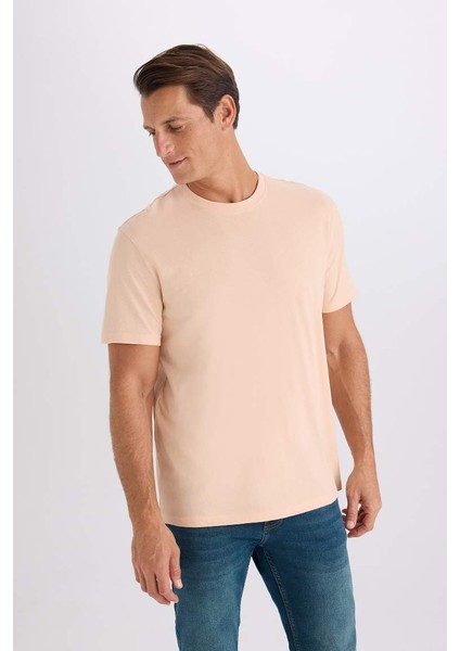 Yeni Sezon %100 Pamuk New Regular Fit Bisiklet Yaka Basic Düz Kısa Kollu Tişört modelleri