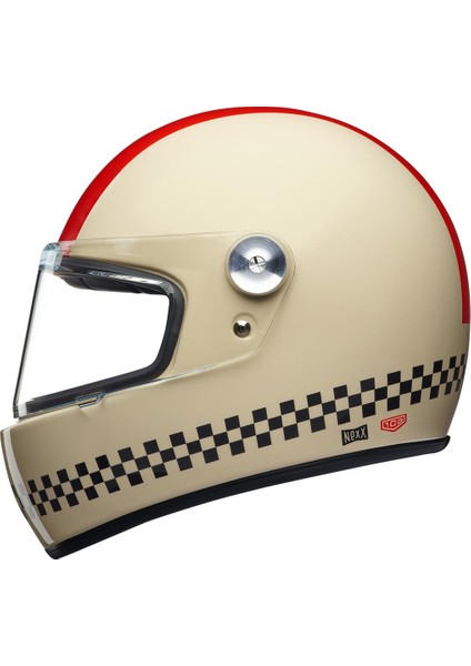 X.G100R Fınısh Lıne Krem-Kırmızı Kask