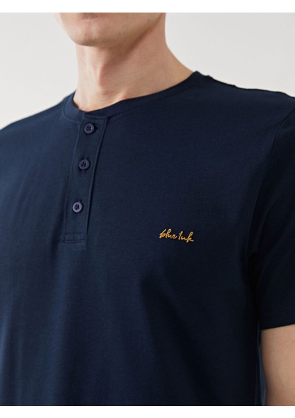 Yeni Sezon Standart Kalip Erkek Sortlu Pijama Takimi - S57116Z8