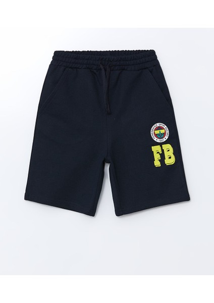Yeni Sezon Beli Lastikli Fenerbahce Baskili Erkek Cocuk Sort - S5DR28Z4