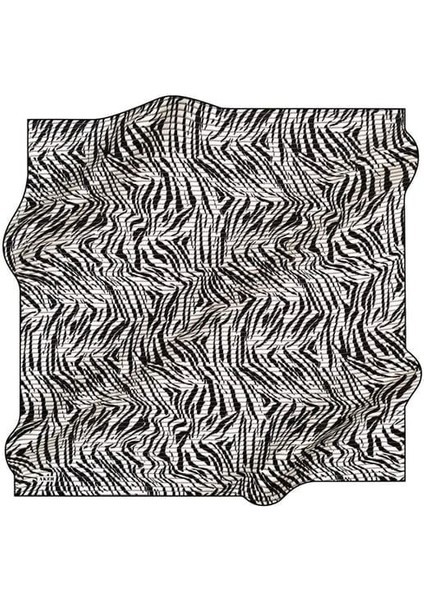 Nostalji Sura Ipek Eşarp Siyah 8573-311