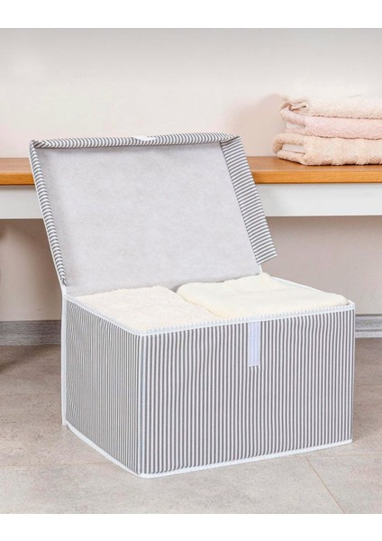 Kapaklı Çok Amaçlı ( Çamaşır-Saklama-Düzenleme Vb.) Hurç, Kutu Mini 40X30X26 fırsatları