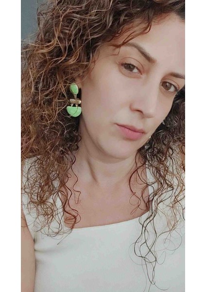 Çelik Mineli Küpe Yeni Sezon Trend Modeller Yaz Trendleri indirimleri