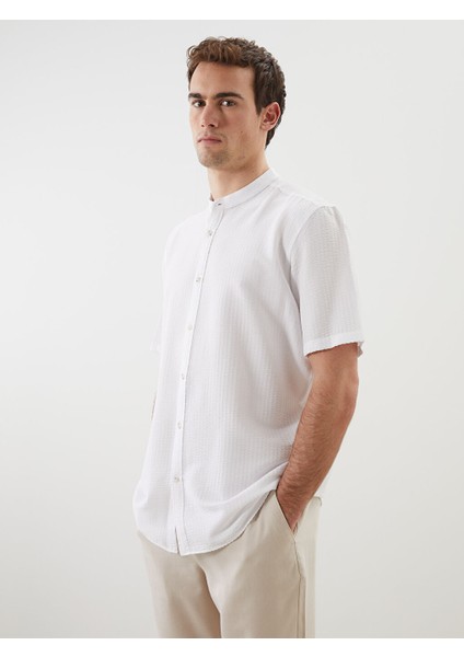 Yeni Sezon Regular Fit Gofre Erkek Gomlek - S5BD70Z8
