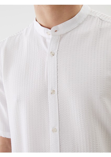 Yeni Sezon Regular Fit Gofre Erkek Gomlek - S5BD70Z8