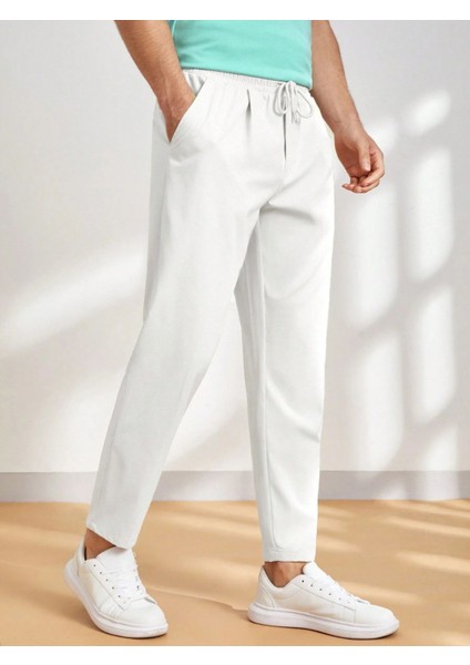 Erkek Pantolon Beli Lastikli Jogger Pantolon Cepli Fit Pantolon Erkek-Jogger