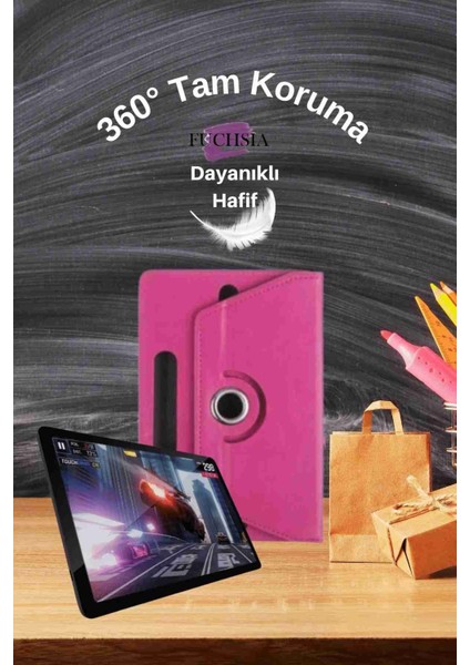 Smart Tab M8 Uyumlu 2ghz 2 32,8 1280X800 IPS 8" Standlı 360° Dönebilen Deri Tablet Kılıfı fırsatları