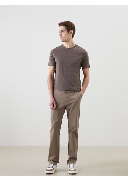 Yeni Sezon Standart Kalip Gabardin Erkek Chino Pantolon - S51099Z8