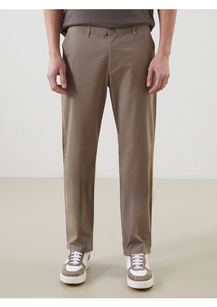 Yeni Sezon Standart Kalip Gabardin Erkek Chino Pantolon - S51099Z8