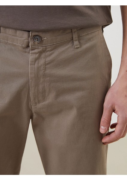 Yeni Sezon Standart Kalip Gabardin Erkek Chino Pantolon - S51099Z8