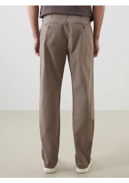Yeni Sezon Standart Kalip Gabardin Erkek Chino Pantolon - S51099Z8