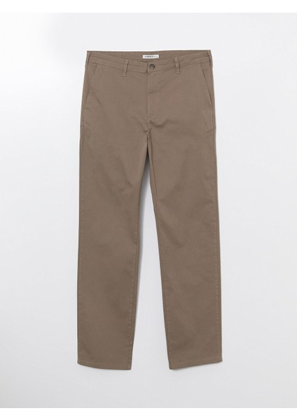Yeni Sezon Standart Kalip Gabardin Erkek Chino Pantolon - S51099Z8
