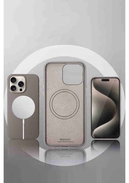 iPhone 16 Pro Uyumlu Fuchsia Dividing Manyetik Şarj Özellikli Kapak indirimleri