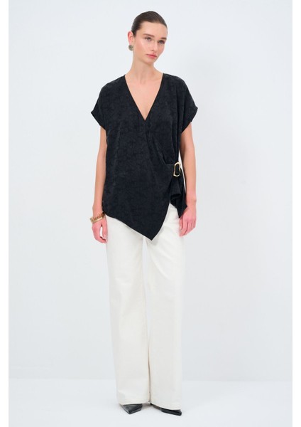 V Yaka Kruvaze Bluz modelleri