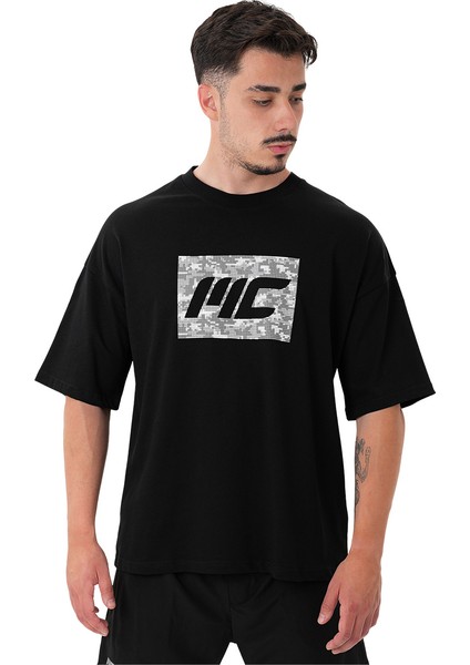 Tactical Heavyweight Oversize T-Shirt Siyah