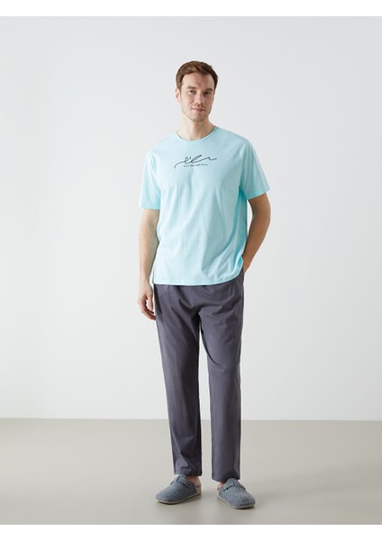 Yeni Sezon Standart Kalip Erkek Pijama Takimi - S5GL84Z8