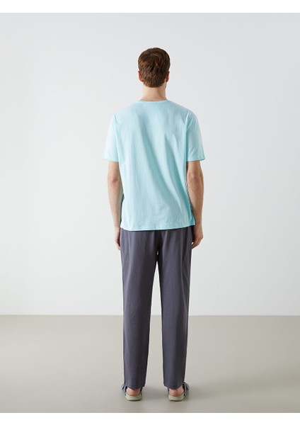 Yeni Sezon Standart Kalip Erkek Pijama Takimi - S5GL84Z8