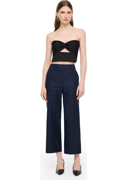 Lacivert Ginas Regular Fit Yüksek Bel Pantolon fiyatları