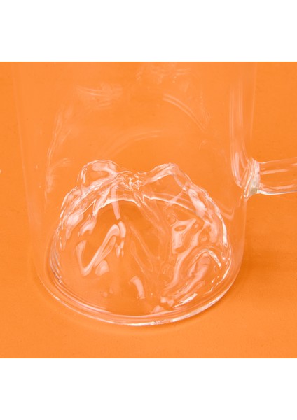 Borosilikat Dağlı Kulplu Bardak - Şeffaf - 300 ml