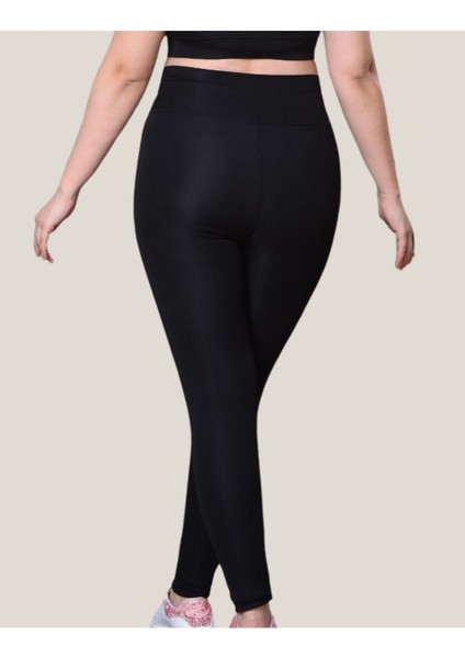 Toparlayıcı Yüksek Bel Kadın Günlük Spor Parlak Tayt ( Siyah, 2xl ) modelleri