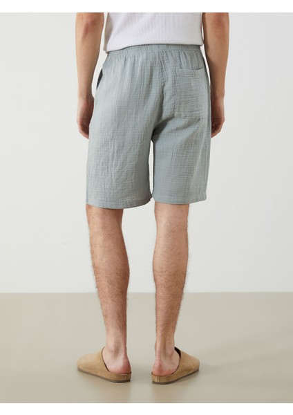 Yeni Sezon Rahat Kalip Muslin Erkek Sort - S5ER30Z8