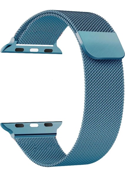 Apple Watch 10 9 8 7 6 Se Ultra Uyumlu 42 44 45 46 49MM Milano Metal Hasır Mıknatıslı Kordon Paslanmaz Çelik
