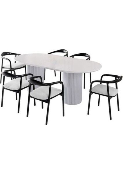 Echo Iskandinav Oval Ahşap Bohem Masa 90X160 modelleri