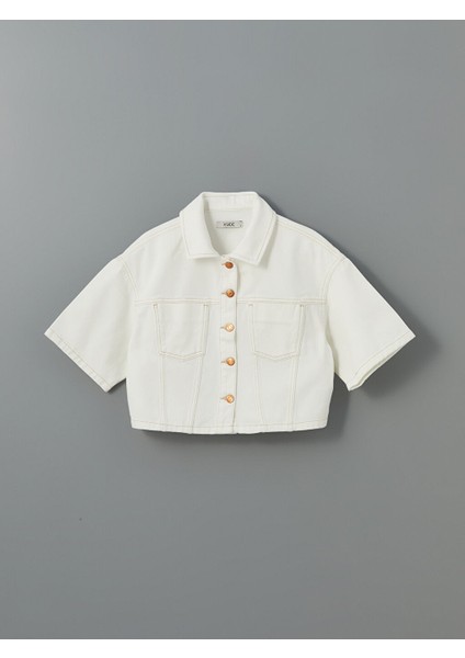 Yeni Sezon Crop Kadin Jean Gomlek - S5GV54Z8 indirimleri