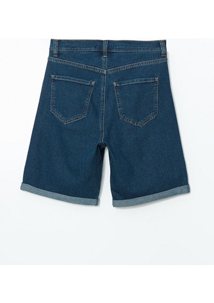 Yeni Sezon Bermuda Fit Kadin Jean Sort - S5JF46Z8