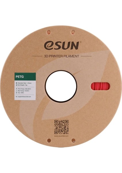 Petg Filament Kırmızı 1.75MM 1kg