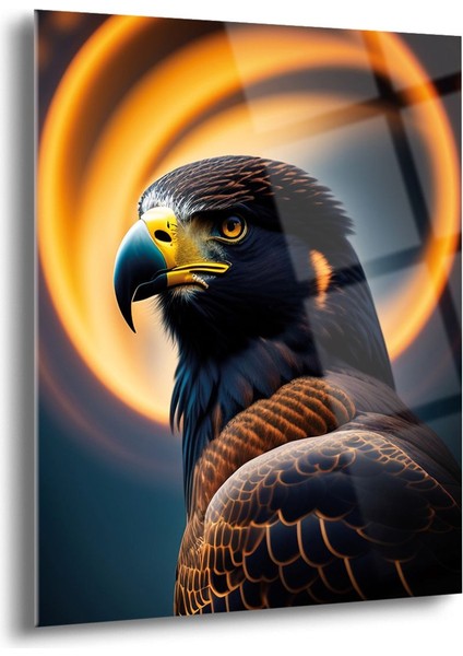 Kaya Kartalı Cam Tablo - MOD029