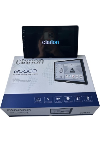 Clarion GL-300 9'' Çerçevelere Uyumlu Tam Profesyonel (Tesisat) Multimedya (Orj)